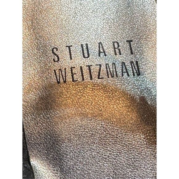 Stuart Weitzman charcoal gray/ black sparkly dressy heels size 6 - Picture 4 of 13